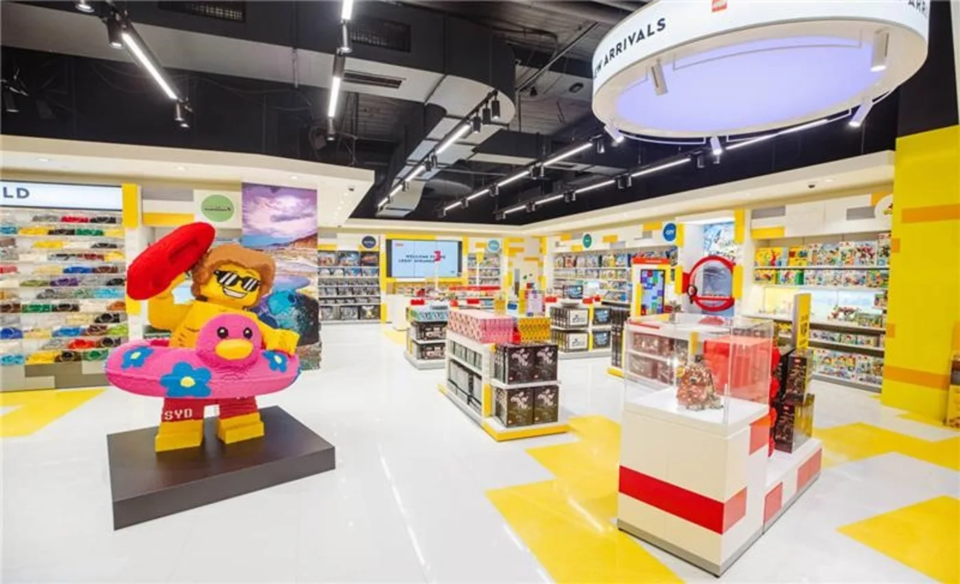 Inside a LEGO Store: the picture LEGO uses on its Norwich store page. It shows the company's store design, not the Chantry Place shop.