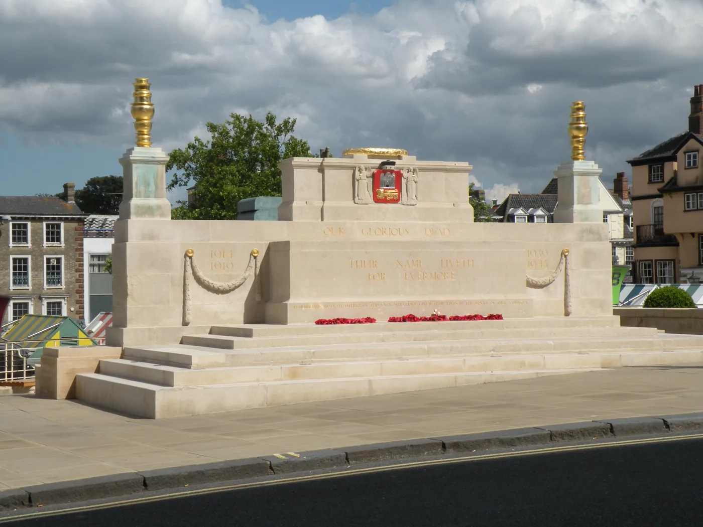Norwich's war memorial on the City Hall forecourt. Monday's parade and ceremony take place outside City Hall, on St Peter's Street
