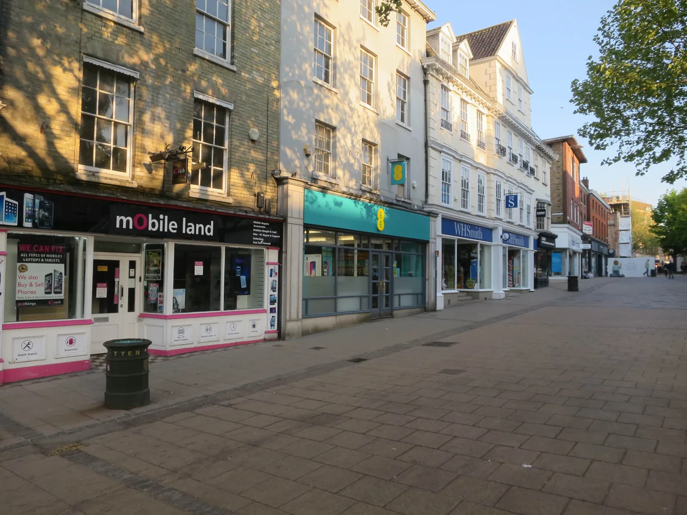 Gentleman's Walk in the city centre, photographed on a quiet morning in an earlier year. The photo does not show any incident in the figures.