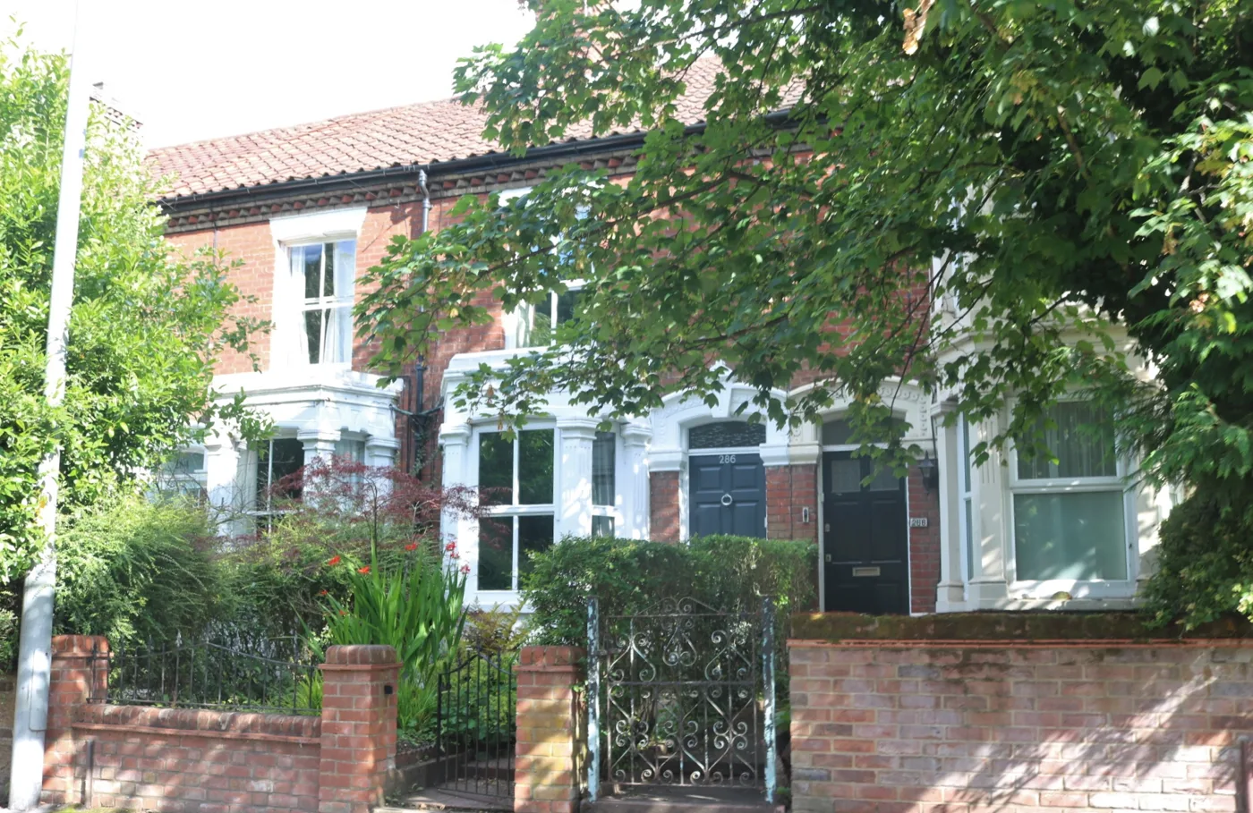 Victorian terraced houses on Unthank Road, Norwich. The average Norwich terraced house sold for £250,591 in August