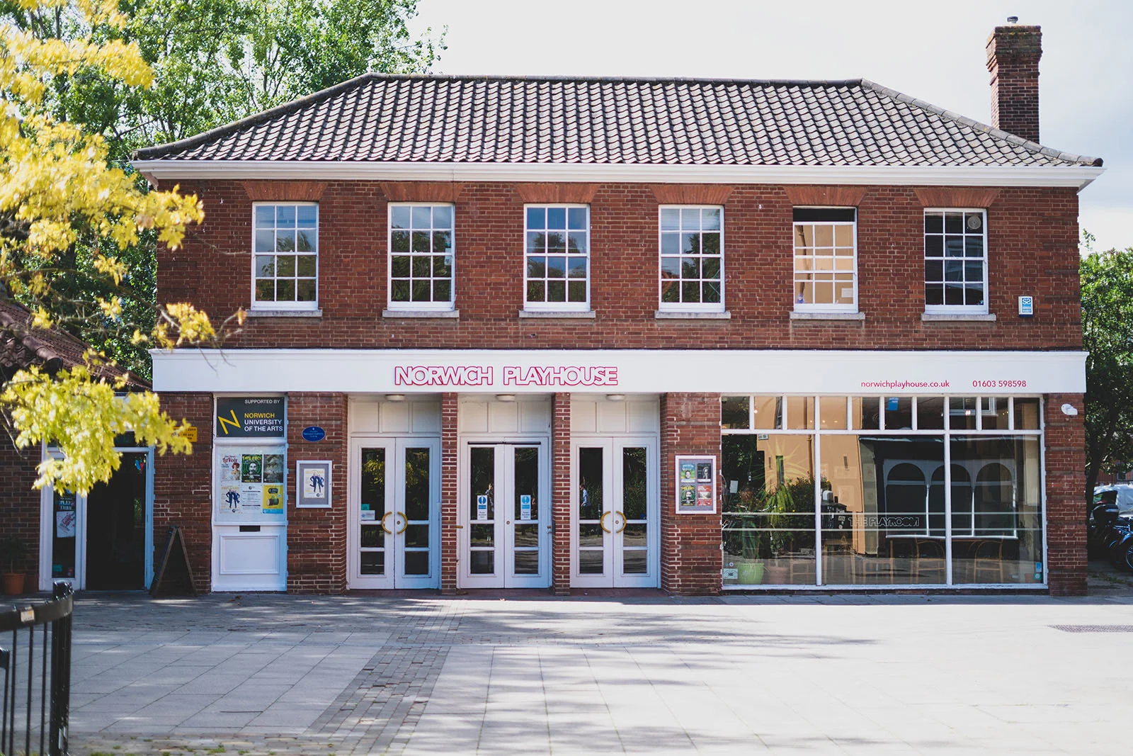 Norwich Playhouse on St Georges Street, in the former riverside maltings the theatre has occupied since 1995
