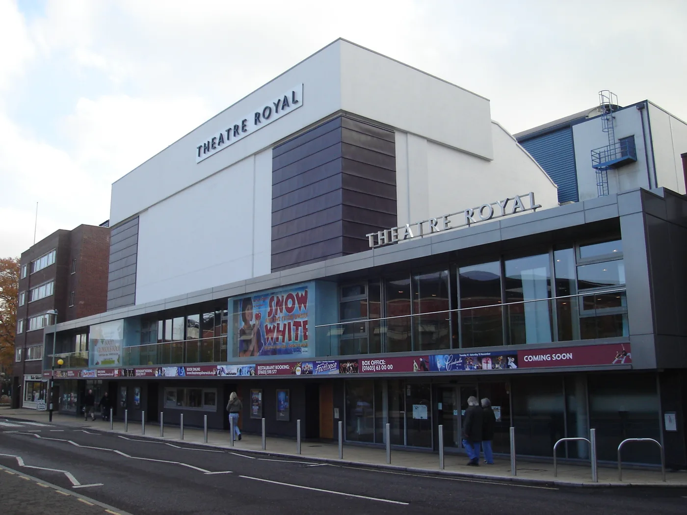 Norwich Theatre Royal on Theatre Street, photographed in an earlier season. The theatre has not said where in its venues the thefts took place.