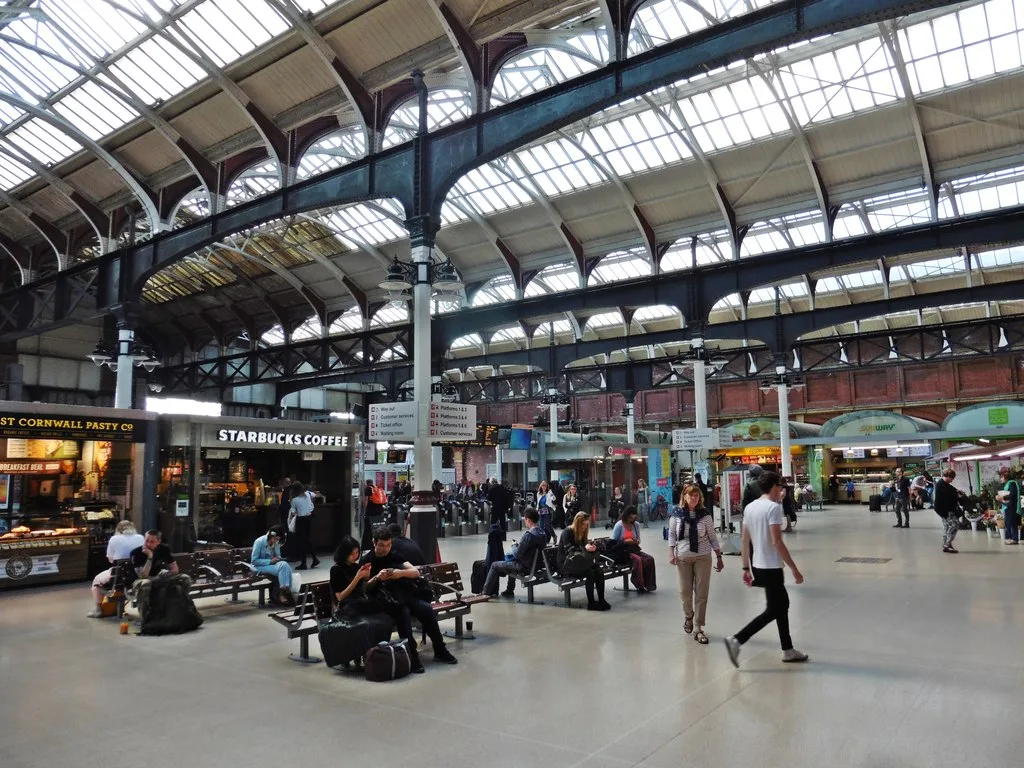 The main concourse at Norwich station, the only station in the city and the terminus of the Great Eastern Main Line